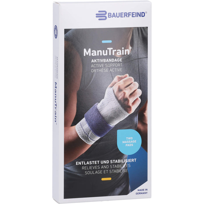 Bauerfeind ManuTrain Handgelenkbandage links Gr. 5 titan, 1 pcs. Bandage