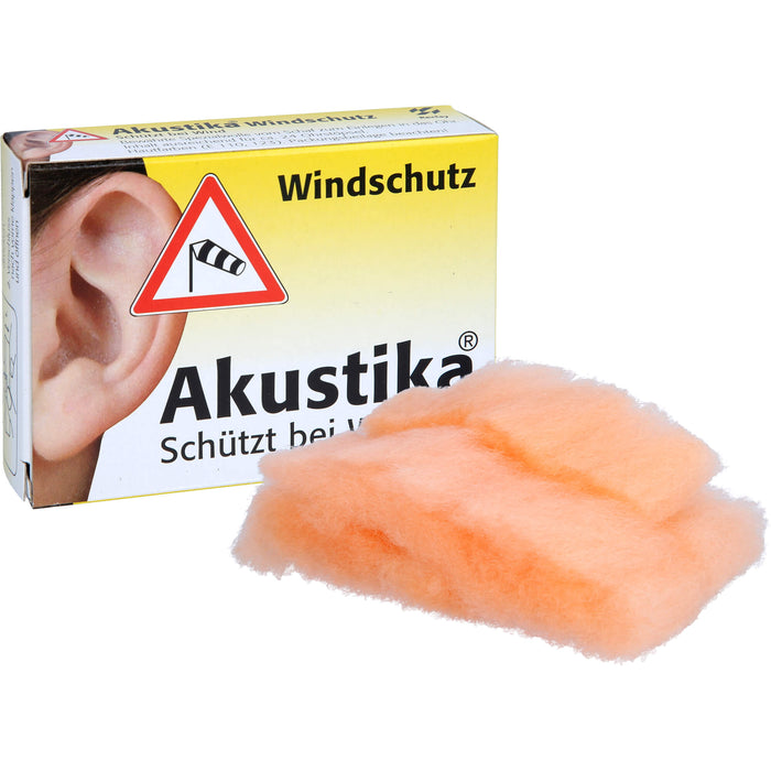 Akustika Windschutz Spezialwolle für das Ohr, 1 pcs. Pack