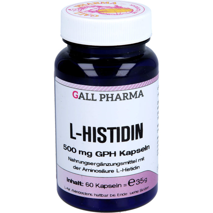 L-HISTIDIN 500 mg GPH Kapseln, 60 St KAP