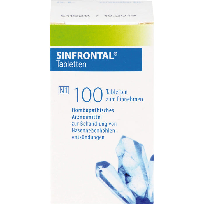 SINFRONTAL Tabletten bei Nasennebenhöhlenentzündung, 100 pc Tablettes