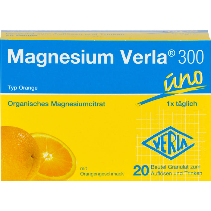 Magnesium Verla 300 uno Typ Orange Granulat, 20 pc Sachets