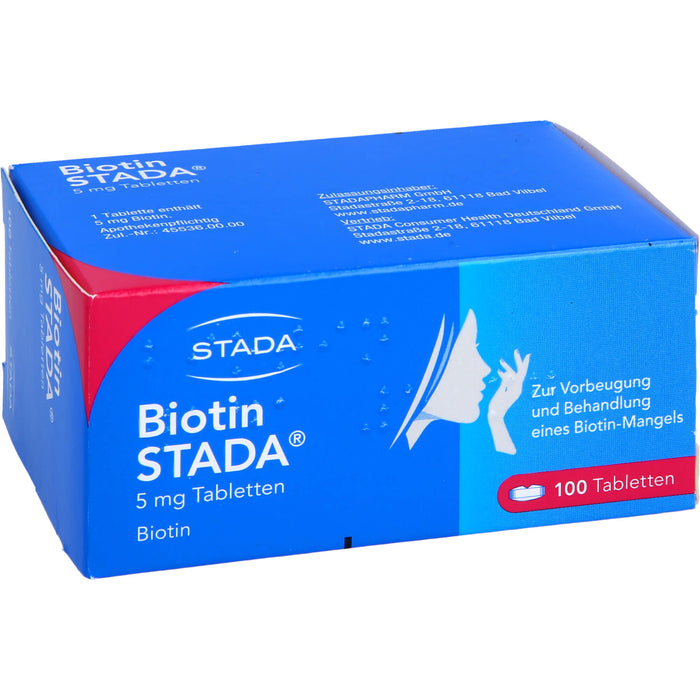 Biotin STADA 5 mg Tabletten, 100 pcs. Tablets