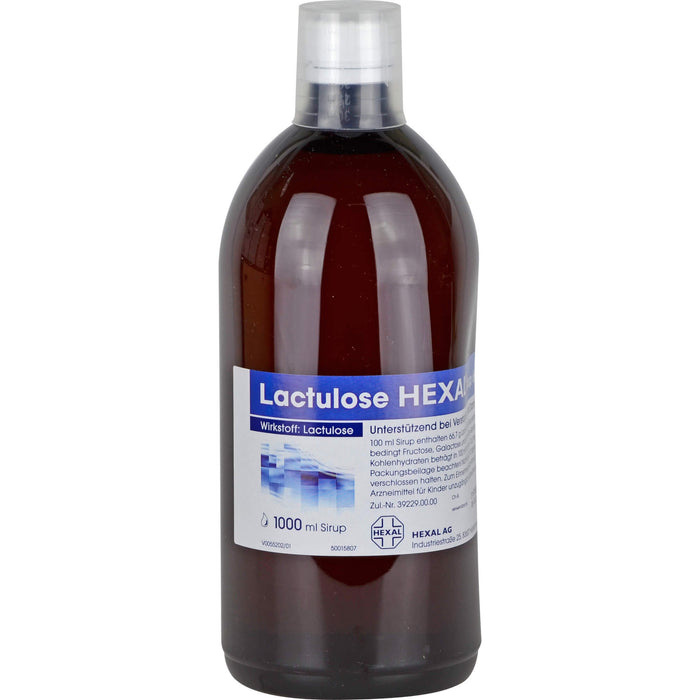 Lactulose HEXAL Sirup unterstützend bei Verstopfung und Darmträgheit, 1000 ml Solution