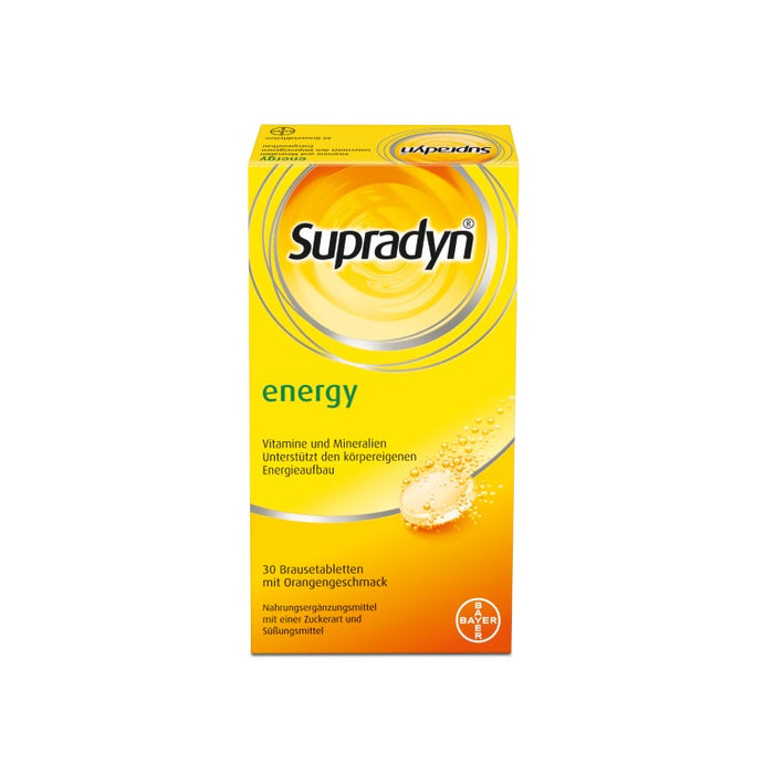 Supradyn energy Brausetabletten mit Orangengeschmack, 30 pcs. Tablets