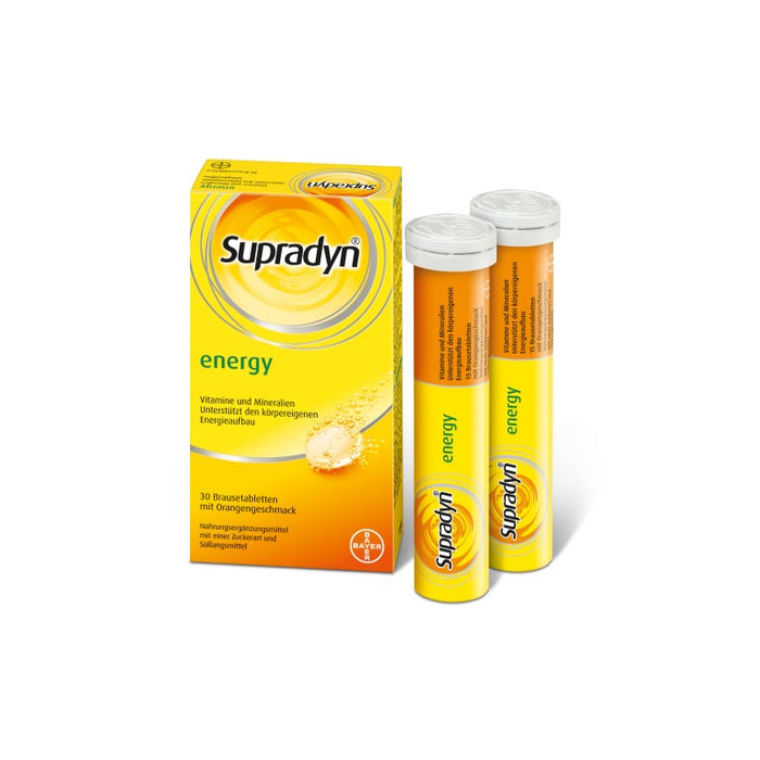 Supradyn energy Brausetabletten mit Orangengeschmack, 30 pcs. Tablets