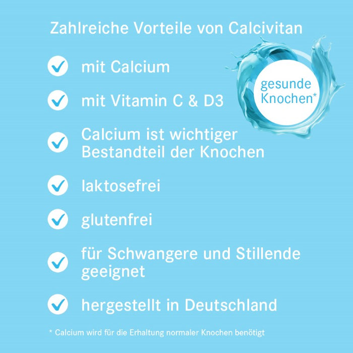 Calcivitan - Pascoe Vital Tabletten für gesunde Knochen, 100 pc Tablettes