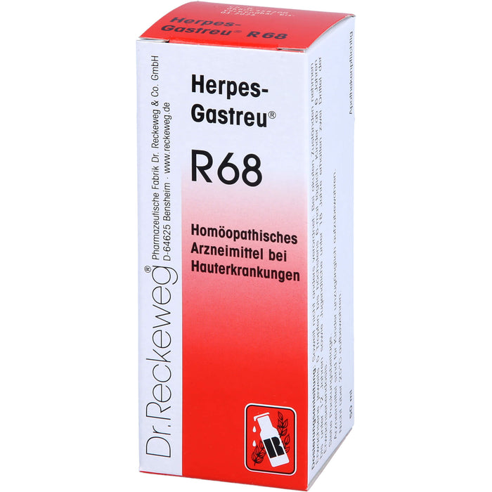 Herpes-Gastreu R68 Mischung bei Hauterkrankungen, 50 ml Lösung