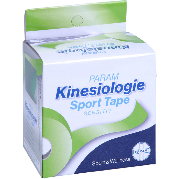 Kinesiologie Sport Tape 5cm x 5m Gruen, 1 pc Pansement