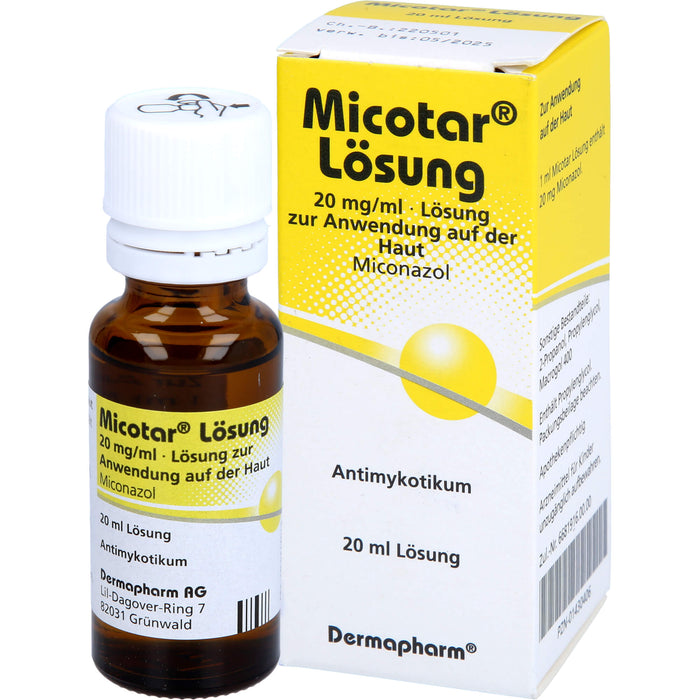 Micotar Lösung bei Pilzinfektionen der Haut, 20 ml Solution