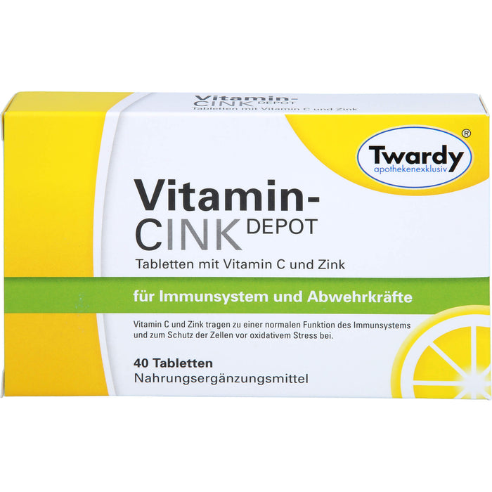 Twardy Vitamin-Cink Depot Tabletten, 40 St. Tabletten