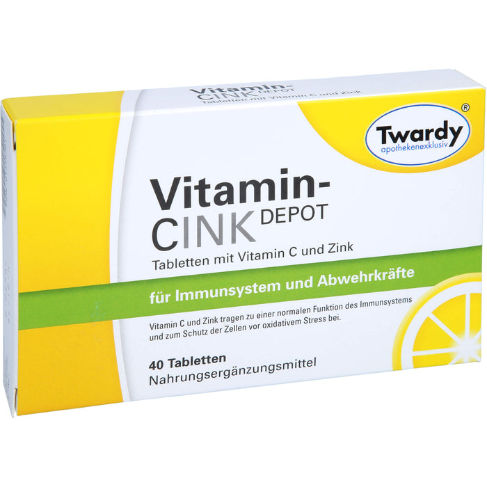 Twardy Vitamin-Cink Depot Tabletten, 40 St. Tabletten