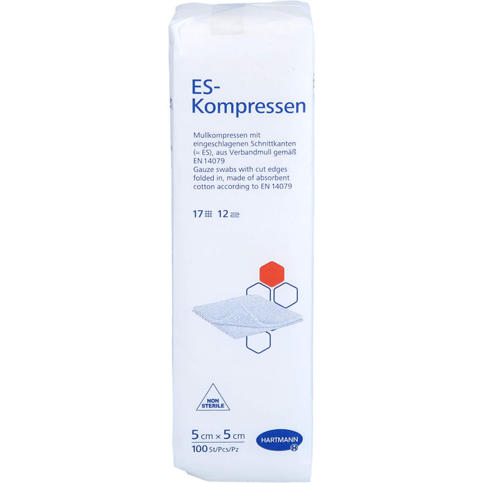 ES-Kompressen unsteril 12fach 5 x 5 cm, 100 pc Compresses