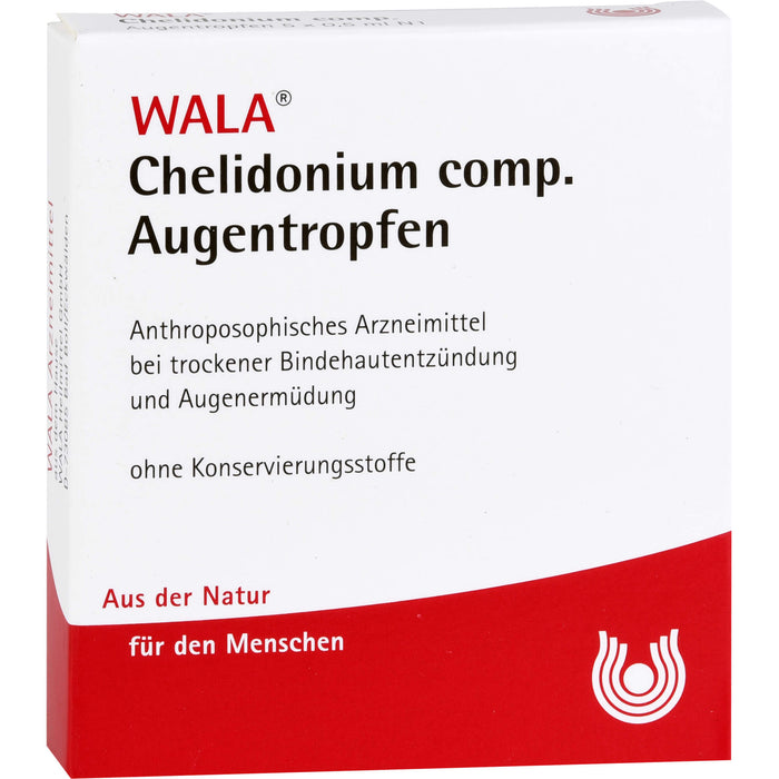 WALA Chelidonium comp Augentropfen bei trockenen, ermüdeten Augen, 5 pcs. Solution