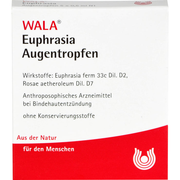 WALA Euphrasia Augentropfen, 5 pc Pipettes à dose unique