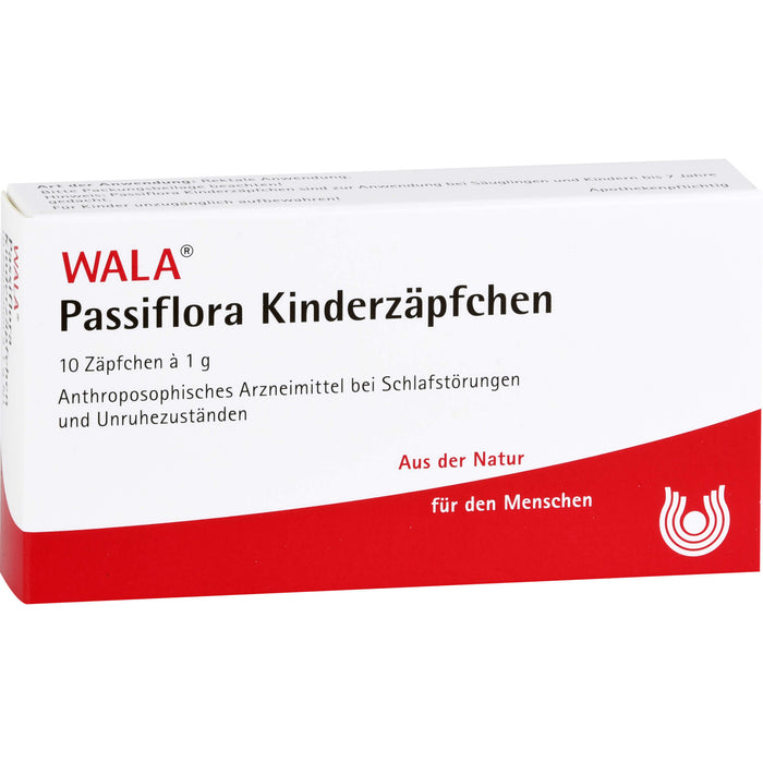 WALA Passiflora Kinderzäpfchen, 10 pcs. Suppositories