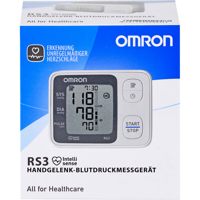 OMRON RS3 Handgelenk-Blutdruckmessgerät, 1 pc Contrôle de la pression sanguine