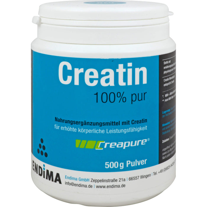 ENDIMA Creapure Creatin 100% pur Pulver, 500 g Powder