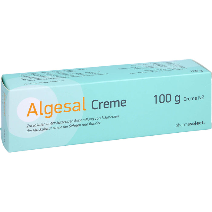 Algesal Creme zur lokalen unterstützenden Behandlung von Schmerzen der Muskulatur sowie der Sehnen und Bänder, 100 g Crème