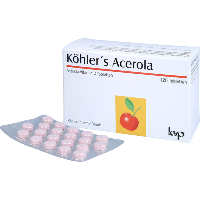 Köhler's Acerola Acerola-Vitamin C-Tabletten, 120 pcs. Tablets