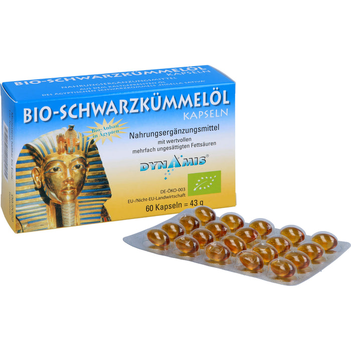 DYNAMIS Bio-Schwarzkümmelöl Kapseln, 60 pc Capsules