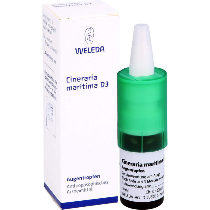 WELEDA Cineraria maritima D3 Augentropfen, 10 ml Solution