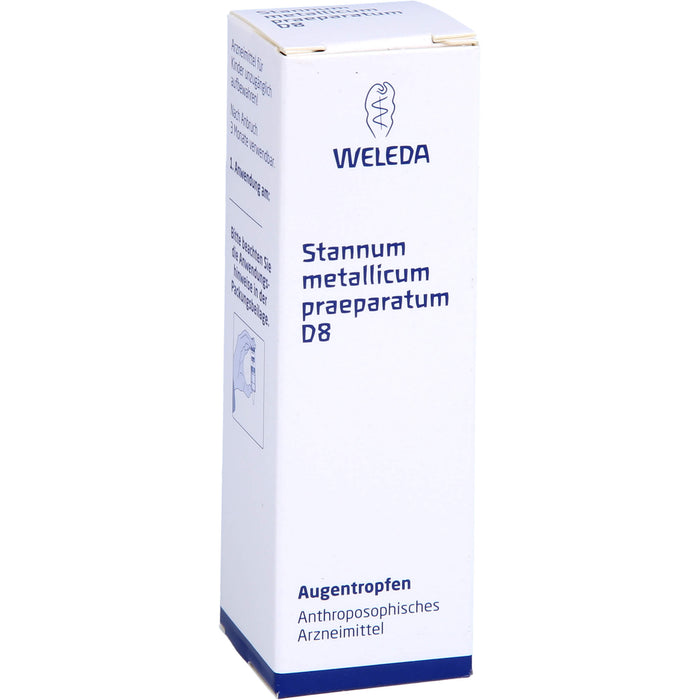 Stannum met. praeparat. D8 Weleda Augentr., 10 ml ATR