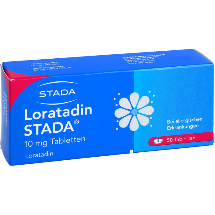 Loratadin STADA 10 mg Tabletten bei allergischen Erkrankungen, 50 St. Tabletten