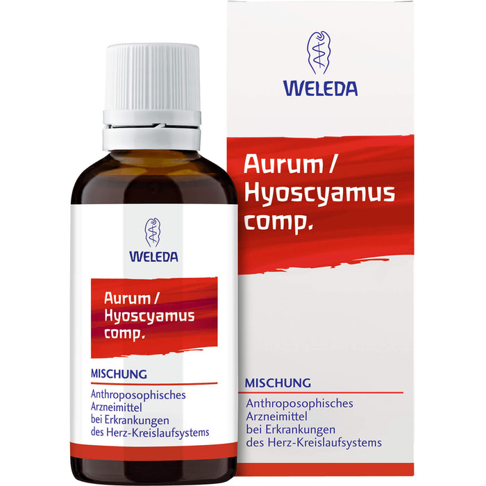 WELEDA Aurum / Hyoscyamus comp. Mischung bei Erkrankungen des Herz-Kreislaufsystems, 50 ml Mélange