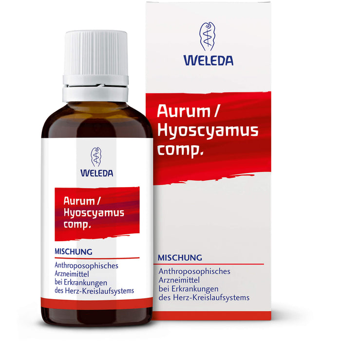 WELEDA Aurum / Hyoscyamus comp. Mischung bei Erkrankungen des Herz-Kreislaufsystems, 50 ml Mixture