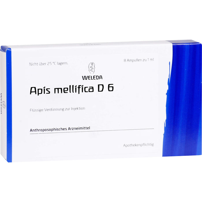 WELEDA Apis Mellifica D6 flüssige Verdünnung, 8 pcs. Ampoules