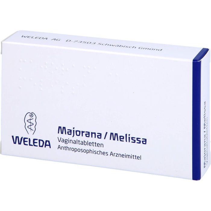 WELEDA Majorana / Melissa Vaginaltabletten, 10 pcs. Tablets