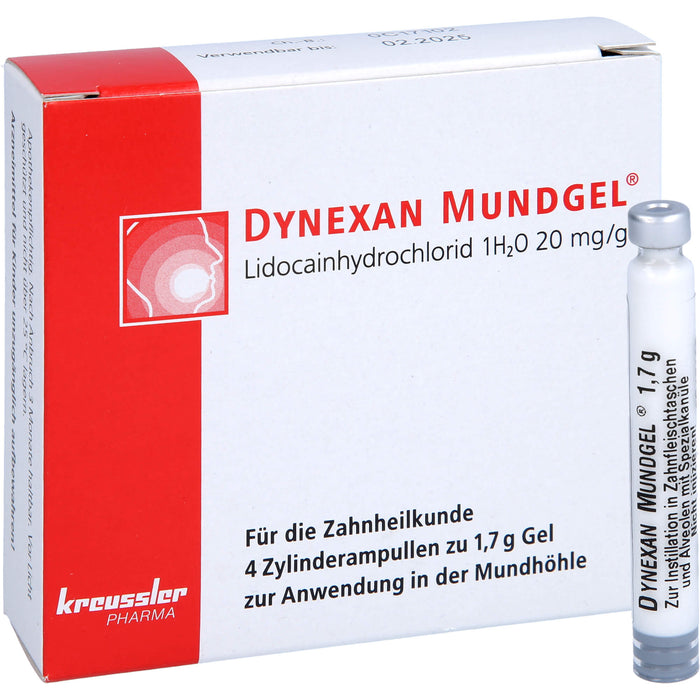 DYNEXAN Mundgel, 2% Gel, 4X1.7 g GEL