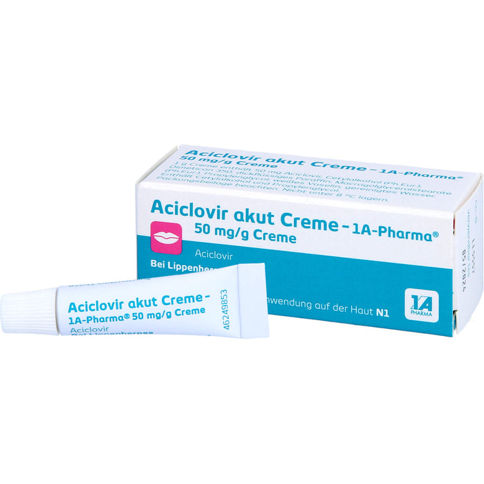 Aciclovir akut Creme - 1A Pharma, 2 g Crème