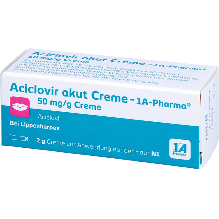 Aciclovir akut Creme - 1A Pharma, 2 g Cream