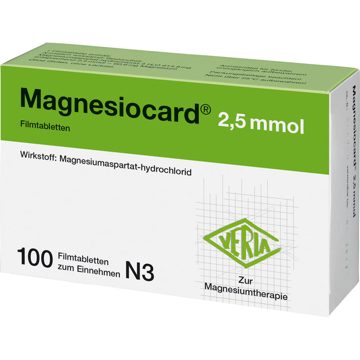 Magnesiocard 2,5 mmol Filmtabletten, 100 pcs. Tablets