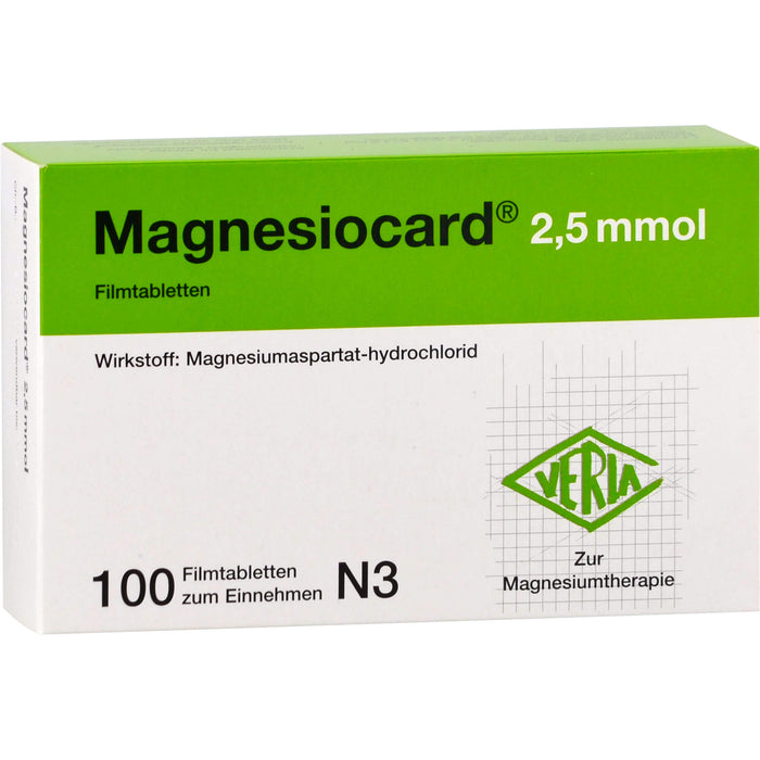 Magnesiocard 2,5 mmol Filmtabletten, 100 pc Tablettes