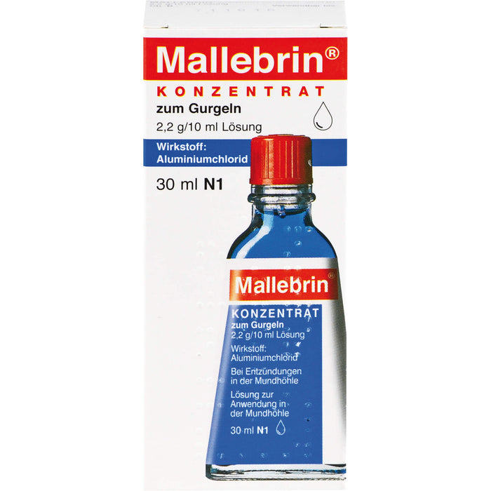 Mallebrin Konzentrat zum Gurgeln, 30 ml Solution