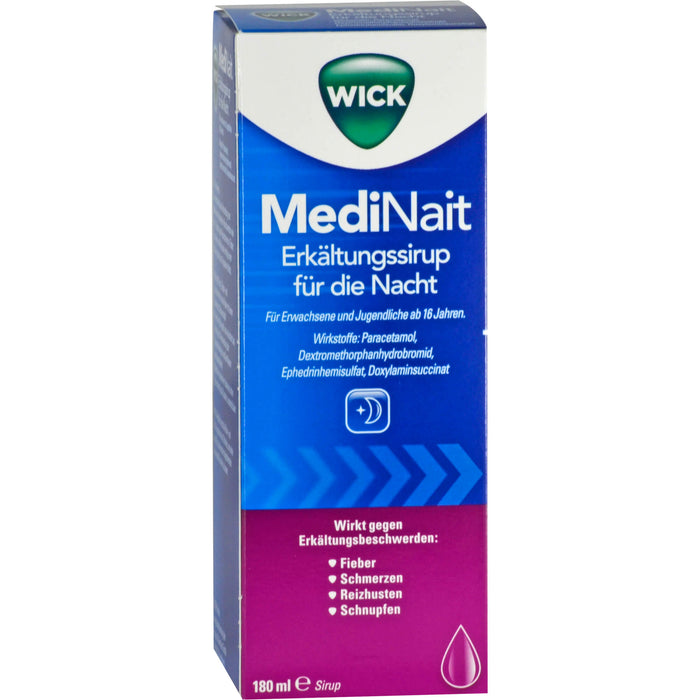 WICK MediNait Erkältungssirup für die Nacht, 180 ml Solution