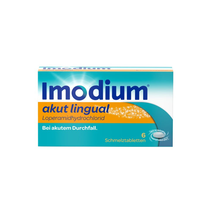 Imodium akut lingual Schmelztabletten bei akutem Durchfall, 6 pc Tablettes