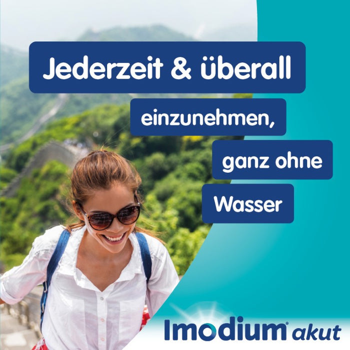 Imodium akut lingual Schmelztabletten bei akutem Durchfall, 12 St. Tabletten