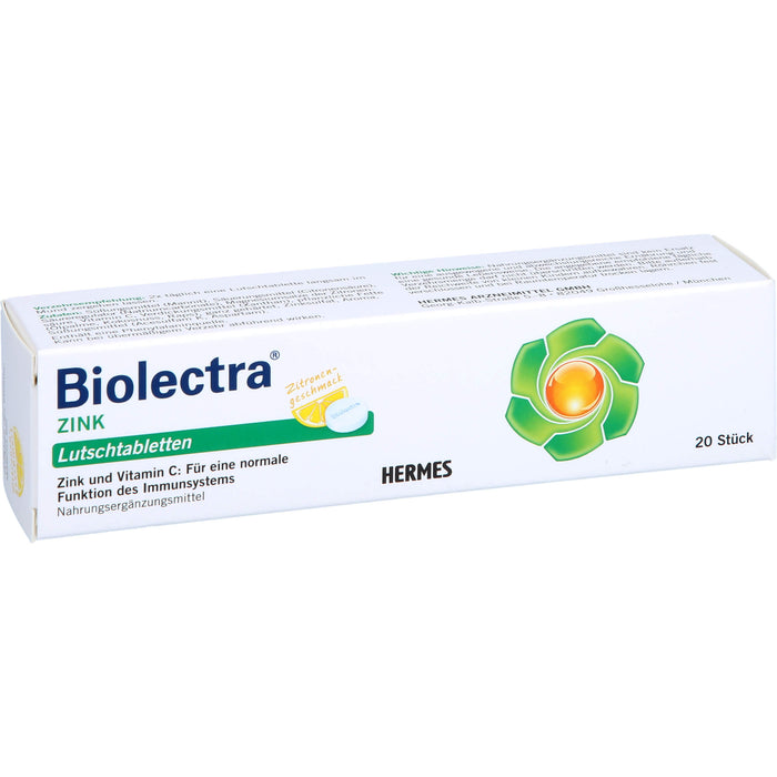 Biolectra Zink Lutschtabletten, 20 St. Tabletten