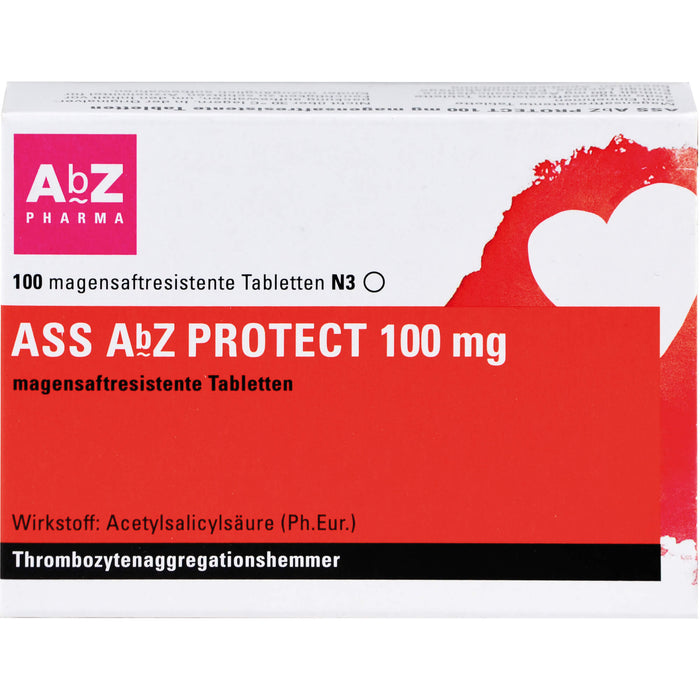 ASS AbZ Protect 100 mg Tabletten, 100 St. Tabletten