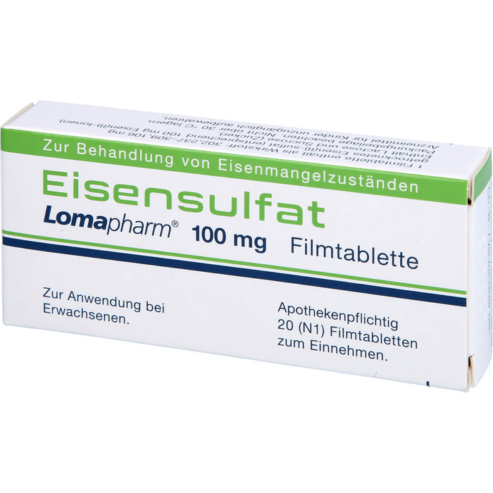 Eisensulfat Lomapharm 100 mg, 20 St FTA