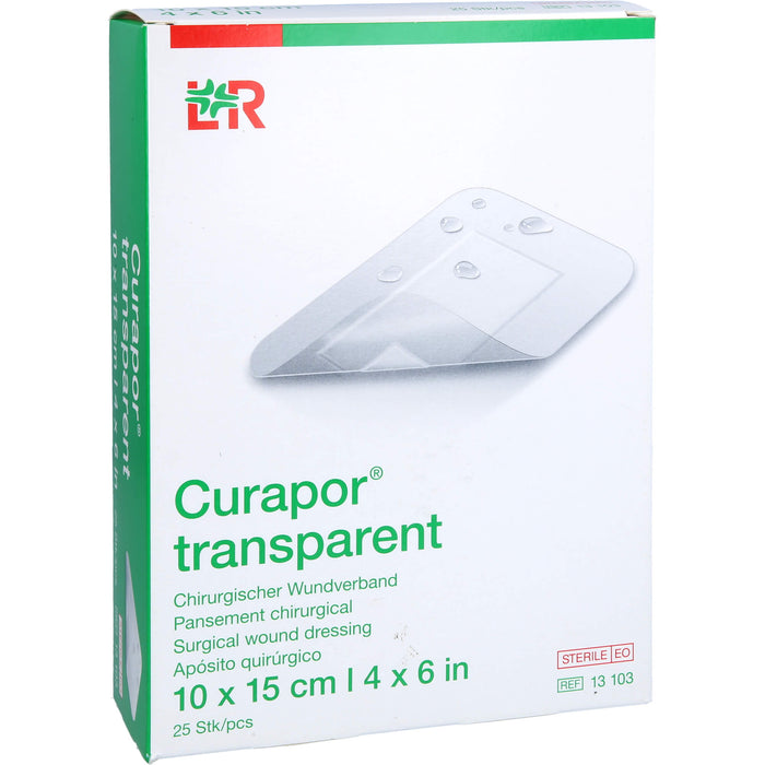 Curapor Wundverband steril 10x15cm transparent, 25 St VER