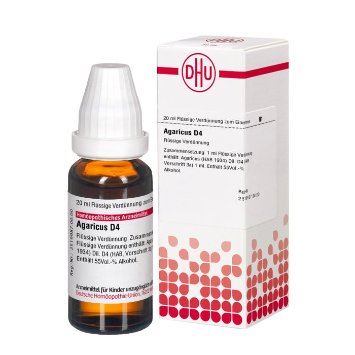 DHU Agaricus D4 Dilution, 20 ml Lösung