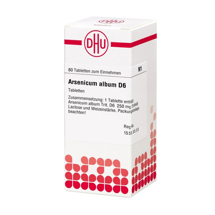 DHU Arsenicum album D6 Tabletten, 80 pcs. Tablets