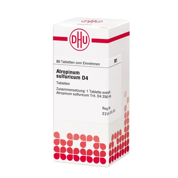 DHU Atropinum sulfuricum D4 Tabletten, 80 pcs. Tablets