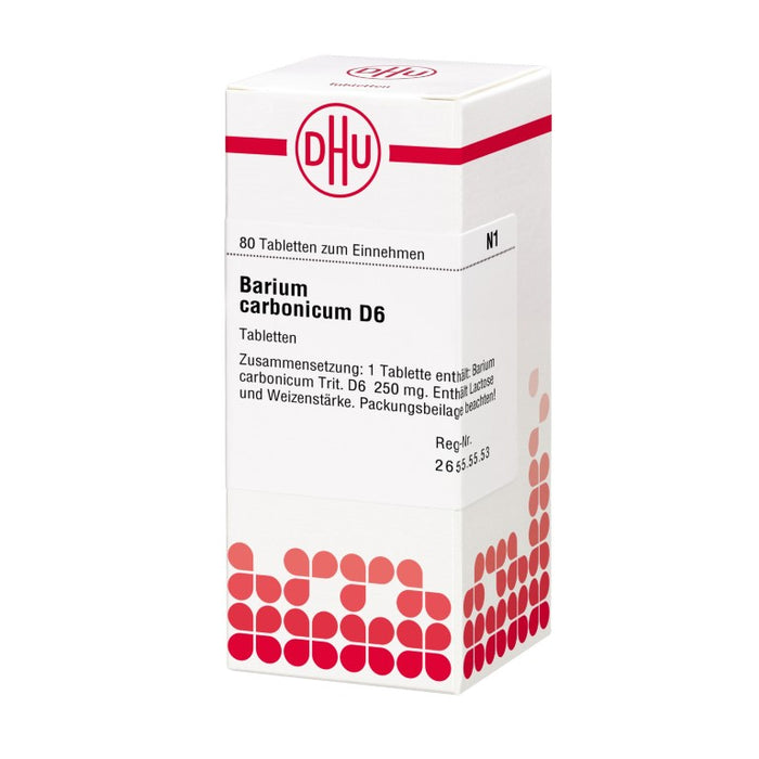 DHU Barium carbonicum D6 Tabletten, 80 St. Tabletten