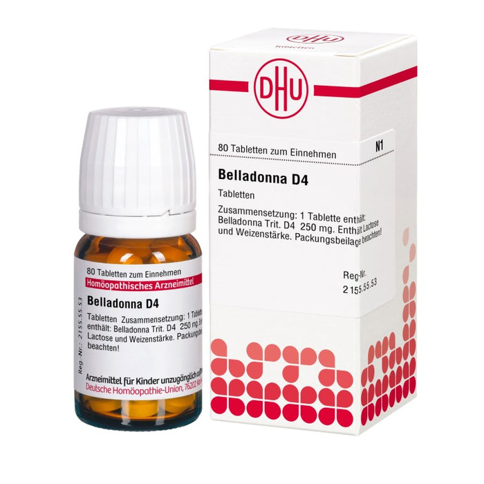 Belladonna D4 DHU Tabletten, 80 St. Tabletten