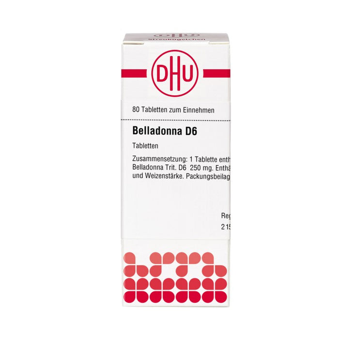 Belladonna D6 DHU Tabletten, 80 St. Tabletten